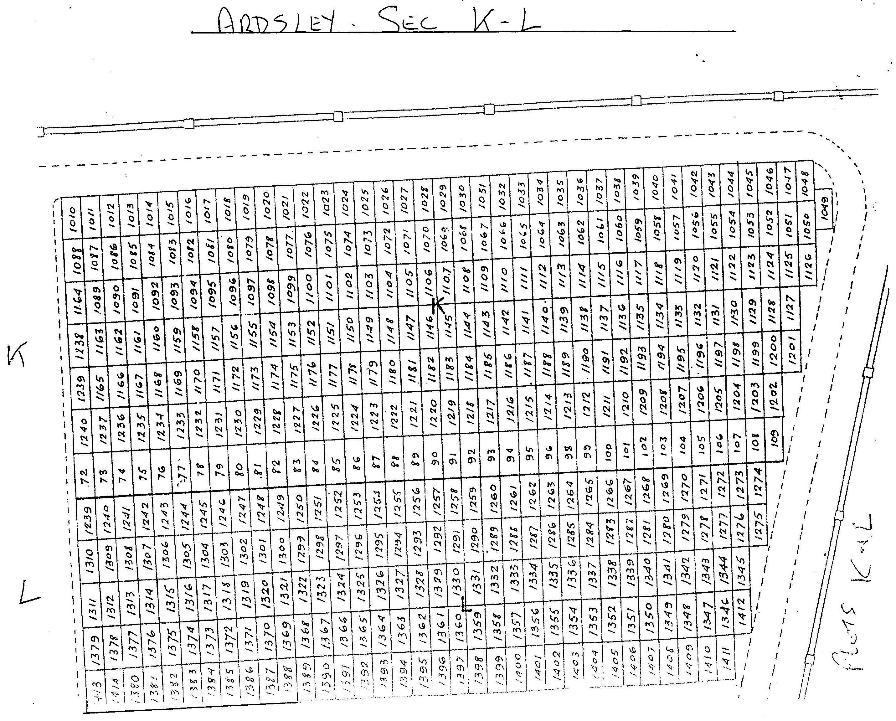 Ardsley Layout Plans Cemeteries